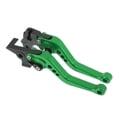 thumbnail image 1 of Palancas de freno y embrague cortas únicas para Moto Guzzi V7 Racer 2011-2021, palanca de freno ajustable en 6 posiciones, aleación de aluminio verde, 1 par, 1 of 7