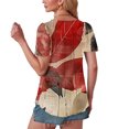 thumbnail image 6 of Women Clothing Trendy Tshirts for Women 2025 Womens Shirts Trendy Graphic Women V Neck T Shirt Graphic Summer Graphic Shirts for Women, 6 of 7