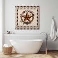 thumbnail image 3 of Farmhouse Wall Art Painting on Canvas, Country Star Berry Plaid Lodge Grey Brown Canvas Art Home Prints Wall Art Framed Modern Artwork for Living Room Bedroom Wall Decor 12x12in, 3 of 9