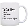 thumbnail image 1 of ThisWear Dog Dad To Do List Mug Funny Be Awesome List Dog Dad 11 ounce Coffee Mug, 1 of 4