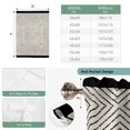 thumbnail image 6 of Black Lattice Geometric Balloon Curtains for Windows, Bedroom Curtains 54 Inch Length, Aesthetics Luxury Abstract Art Tie Up Curtains Panels Thermal Insulated Bathroom Curtains Window 42"x54", 6 of 8