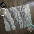 thumbnail image 5 of Better Homes & Gardens 2' x 3' Teal Carved Waves Indoor Area Rug, 5 of 10