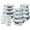 Blue, variant on COOK WITH COLOR Borosilicate Glass Storage Containers with Lids, Food Storage Containers with Dividers, 32-Pc Set, Ombre Grey