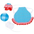 thumbnail image 4 of Chicken Back Apron, Chicken Clothes Cloth Chicken Vest  For Look More Beautiful For Make The Feathers Grow Better For Chicken Ducks Gooses For Protect The Back Blue Grid, 4 of 8