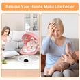 thumbnail image 6 of Baby Swing for Infants 0-18 Months, Portable Electric Baby Bouncer with Bluetooth and 10 Lullabies, Adjustable 5 Speed, Pink, 6 of 8