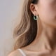 thumbnail image 3 of WILLBEST Aretes Mujer Plata Pendientes De Botón De Oro Lleno De Circonitas Para Mujer Pendientes De Botón De Plata Pendientes De Aro Para Mujer Joyería Cumpleaños Para Mujer Cumpleaños Para Mujer, 3 of 3