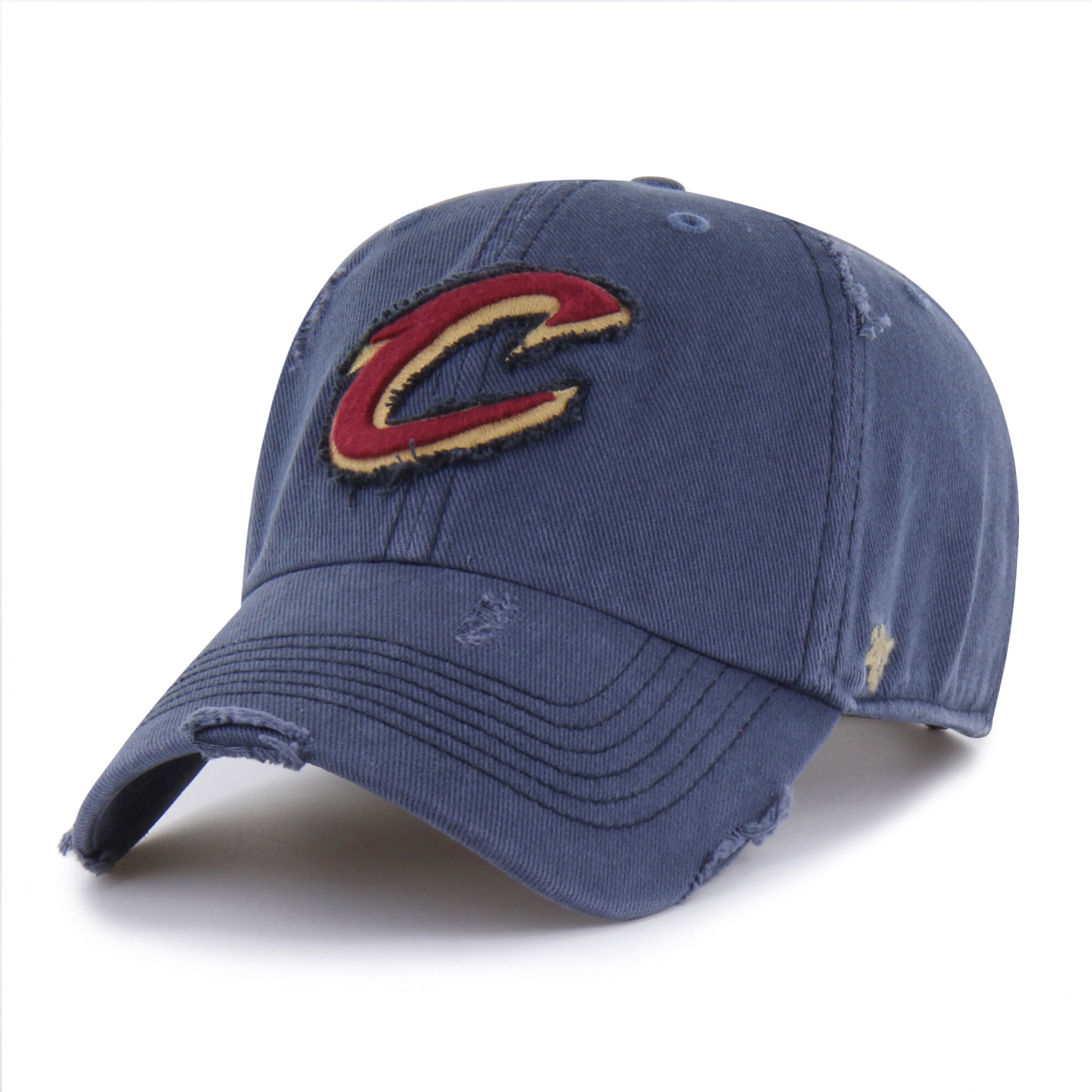Men's '47 Navy Cleveland Cavaliers Weathered Clean Up Adjustable Hat