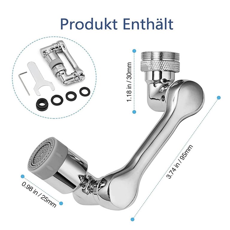 2 Pack 1080¡ã Rotating Faucet Extender Aerator, Universal Splash Filter Faucet Large Angle Aerator With Water Outlet Modes Sink Sprayer Attachm~p74208947 2 Pack 1080¡ã Rotating Faucet Extender Aerator, Universal Splash Filter Faucet Large Angle Aerator With Water Outlet Modes Sink Sprayer Attachm~p74208947