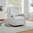 thumbnail image 2 of Suite Bebe Bryton Fabric Tufted Gliding Swivel Recliner in Brushed Tweed, 2 of 9