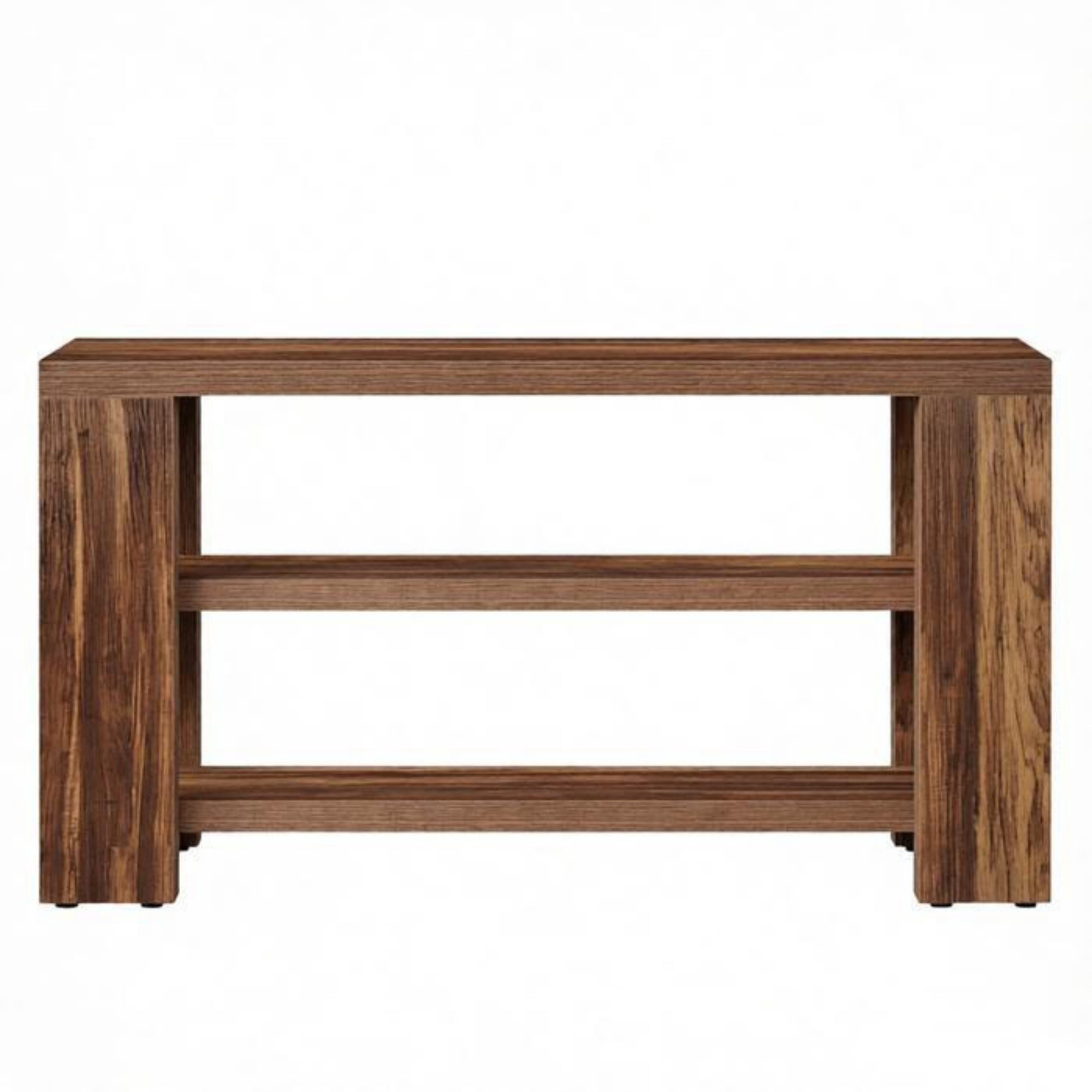 70.9 in Wooden 3-Tier Console Table, Rustic Farmhouse Sofa Table for Entryway & Hallway