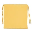 thumbnail image 2 of Blazing Needles Indoor 16" x 16" Microsuede Chair Cushion, Lemon, 2 of 4