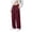 03#Wine, variant on Men's Baggy Sweatpants Wide Leg Lounge Joggers with Deep Pockets Soft Stretch Blend Drawstring Open Bottom Relaxed Fit for Gym Travel Light Gray XL
