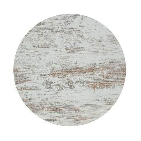 

Saro Lifestyle CH220.W13R 13 in. Woodland-Inspired Faux Wood Round Charger Plate White - Set of 4
