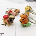 thumbnail image 1 of Keychain Interesting Puppy Shape Resin Kids Women Girls Key Ring for Wallets, 1 of 7