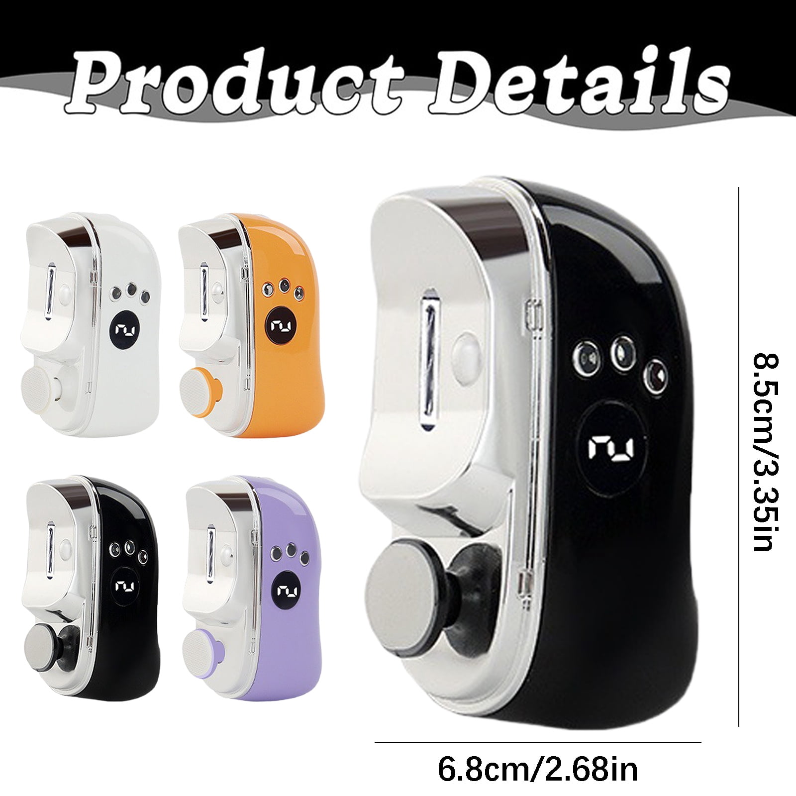 Nail Clipper with LED Light - Automatic Hand Nail Clippers for Women, Men, Seniors, Busy Professionals, Travel & Home, Compact Design, Ergonomic, Portable Nail Trimmer for Precise Grooming