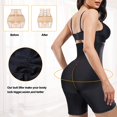 thumbnail image 5 of Eleady Women Body Shaper Shorts High Waist Zipper & Hook Waist Trainer Shapewear Butt Lifter Comfort Thigh Slimmer(Black Small), 5 of 8
