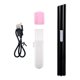 thumbnail image 2 of Recortador de cejas eléctrico Recargable por USB Indoloro Portátil Eliminación de facial indoloro para melocotón-Fuzz Labio Cara Negro Yinane Recortadora de cejas eléctrica, 2 of 8
