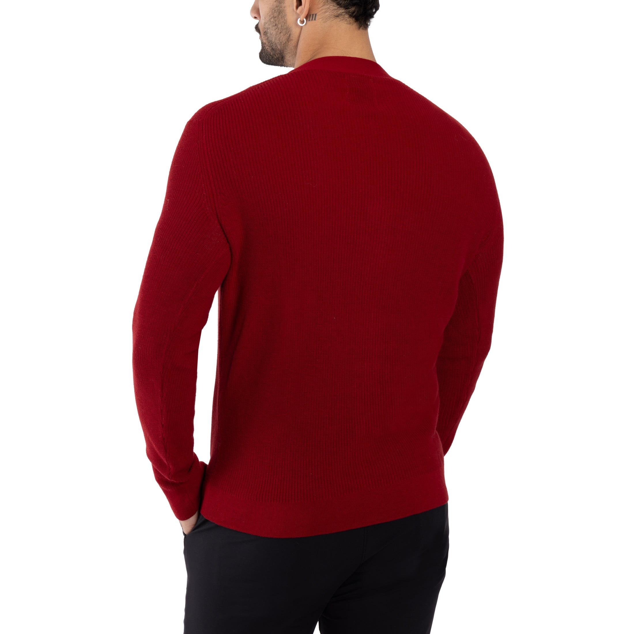 X RAY Men's Durable Cotton Cardigan Sweater, Soft Ribbed V X RAY Men's Durable Cotton Cardigan Sweater, Soft Ribbed V