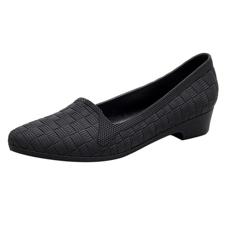 

zuwimk Sandals Women Women s Wide Width Flat Slides Sandals Strapy Slide Sandal Slip on Dressy Summer Shoes Black