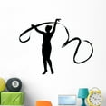 thumbnail image 1 of Gymnastic Silhouette Wall Decal by Wallmonkeys Peel and Stick Graphic (48 in W x 34 in H) WM307668, 1 of 4