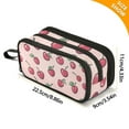 thumbnail image 4 of FORMRS Pencil Case with 3 Compartments Zipper Pouch, Elementary School Level and up, Cherries Pattern, 4 of 8