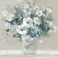 thumbnail image 2 of Swatland, Sally 26x26 Black Ornate Wood Framed with Double Matting Museum Art Print Titled - Neutral Bouquet, 2 of 4