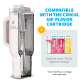 thumbnail image 6 of Cirkul 40oz All-Day StrawSip Double-Wall Insulated Stainless Steel Tumbler with Handle, Cherry Blossom (Light Pink), 6 of 10