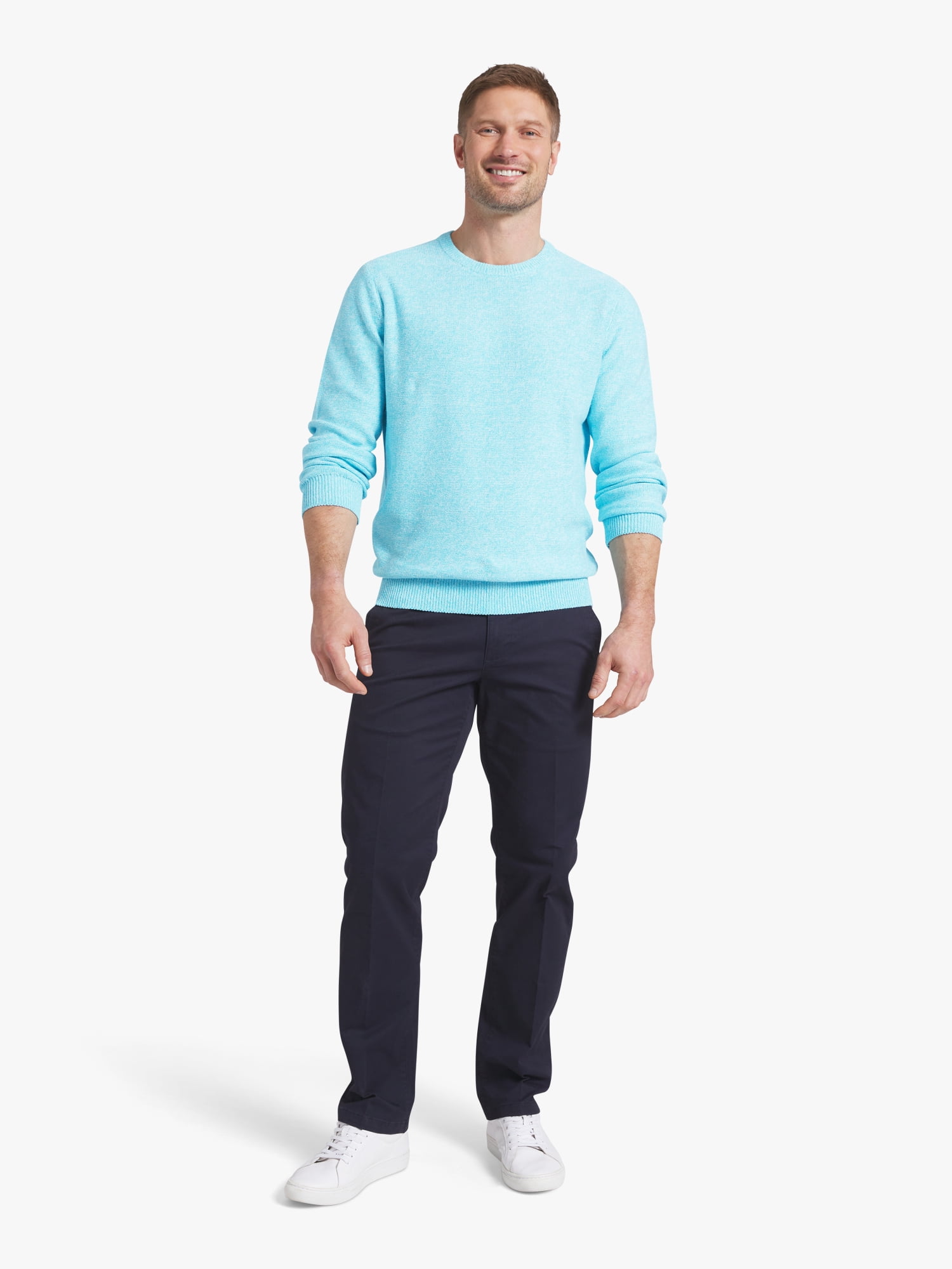 Chaps Men's & Big Men's Long Sleeve Crewneck Sweater, Sizes S-3XL