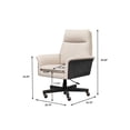 thumbnail image 4 of Better Homes & Gardens Juliet Tall Back Office Chair, Linen and Rich Black Finish, 4 of 8