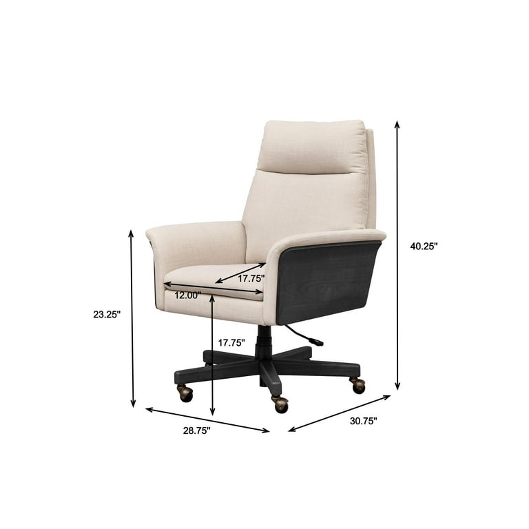 Better Homes & Gardens Juliet Tall Back Office Chair, Linen and