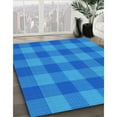 thumbnail image 2 of Ahgly Company Indoor Rectangle Patterned Blue Dress Blue Area Rugs, 6' x 9', 2 of 6