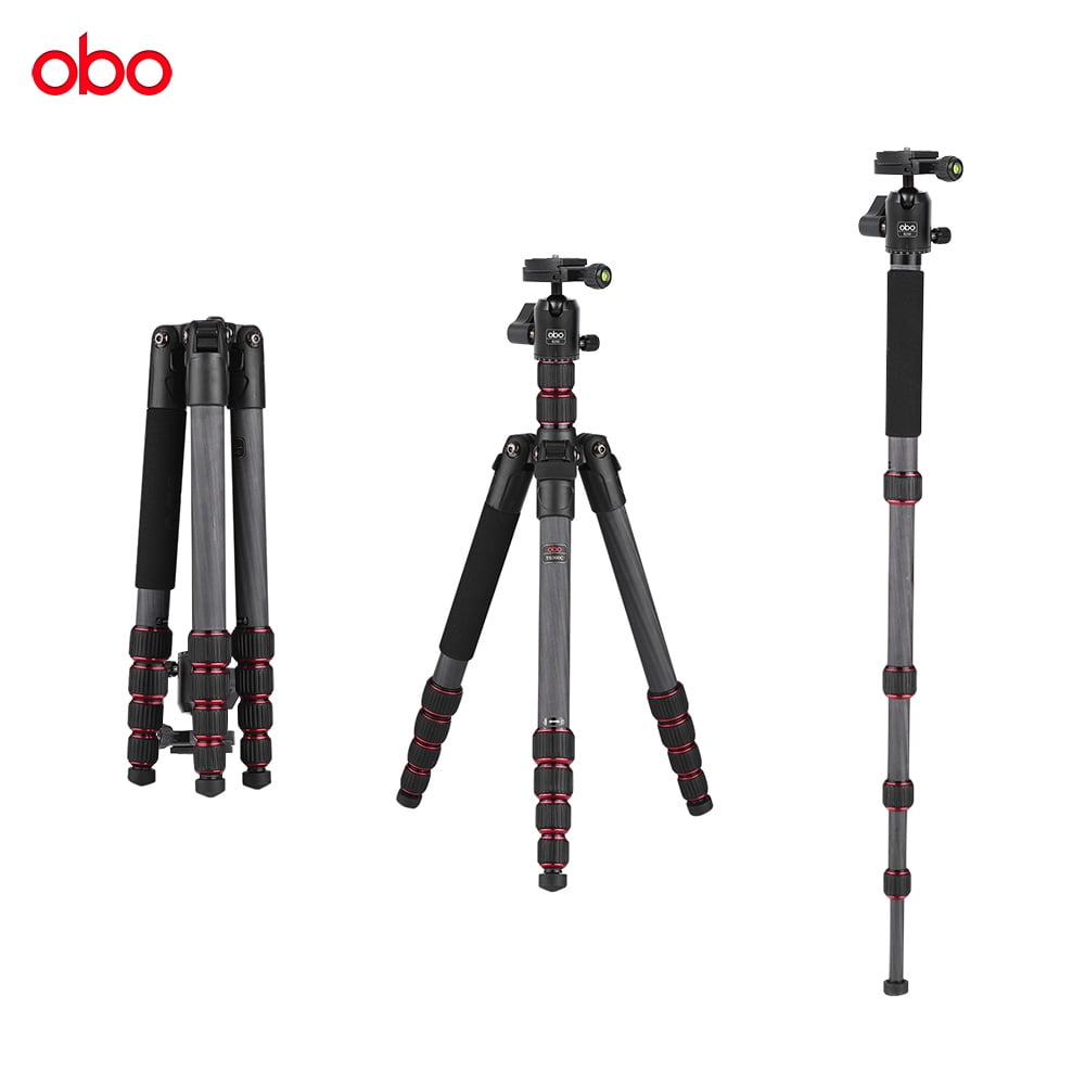 OBO TS360C Foldable Portable Carbon Fiber Camera Tripod Travel Tripod