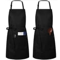 thumbnail image 4 of ziyahi Adults Home Baking Apron Skin-friendly Adjustable Oil Proof Pockets Cooking Bib Reusable Washable Kitchen Supplies Black, 4 of 8