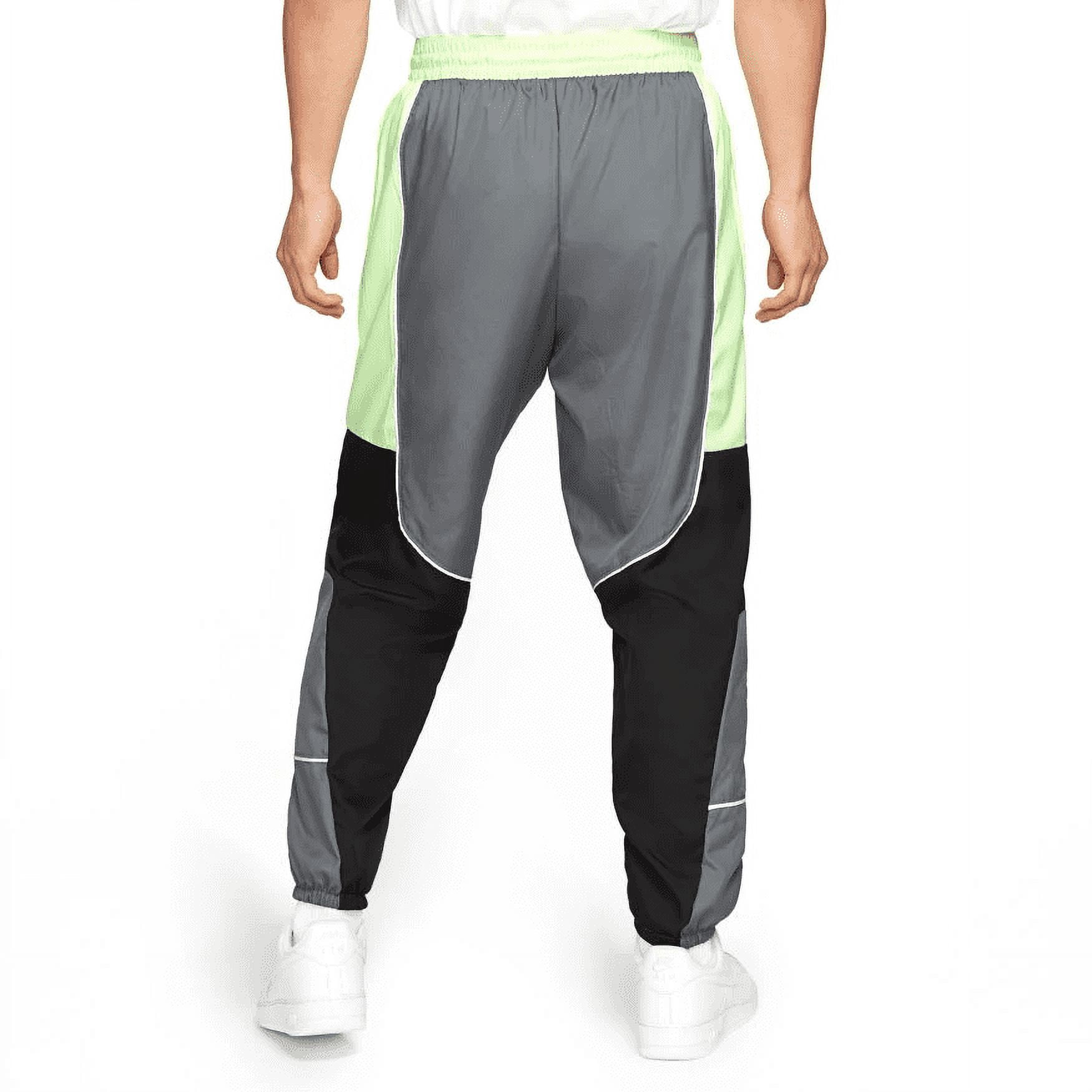 Nike Sportswear Grey Volt Green Throwback Woven Pants M Walmart