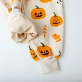 thumbnail image 3 of HILEELANG Toddler Girls Halloween Pants（Age:2-7Y) Set Light Offer White Pumpkinr Sweatshirt Joggers Sweatsuit Winter Playwear Outfits Clothing Sets 2pc 3T, 3 of 8