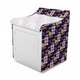 thumbnail image 2 of East Washer Cover, Japanese Art Inspired Sakura Flowers Clouds and Waves Cultural Vibes Print, Decorative Accent for Laundromats, 29" x 28" x 40", Indigo and Multicolor, by Ambesonne, 2 of 3