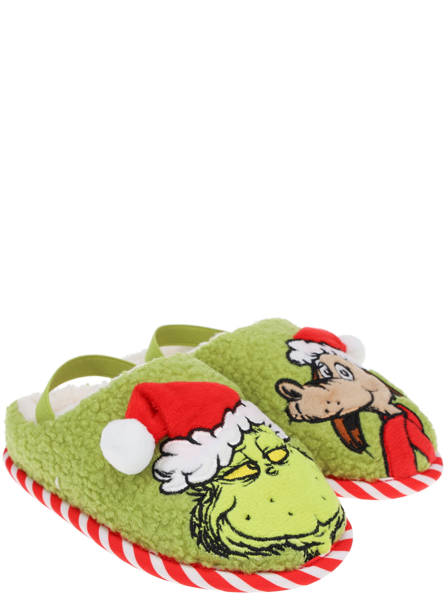 Dr. Seuss Kids Grinch Holiday Slippers