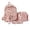 Pink, variant on HJYCHN Backpack for Girls Stripe Bow Heart Print 3Pc Set Daypack with Crossbody Pouch Pencil Case Back to School Supplies for Kids Boys Backpack Beige