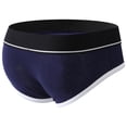 thumbnail image 4 of Sexy Panties for Men Low Rise Stretchy Slim Fit Lingerie Support Pouch Hollow Out Exotic Breathable Underwear Nightwear, 4 of 4
