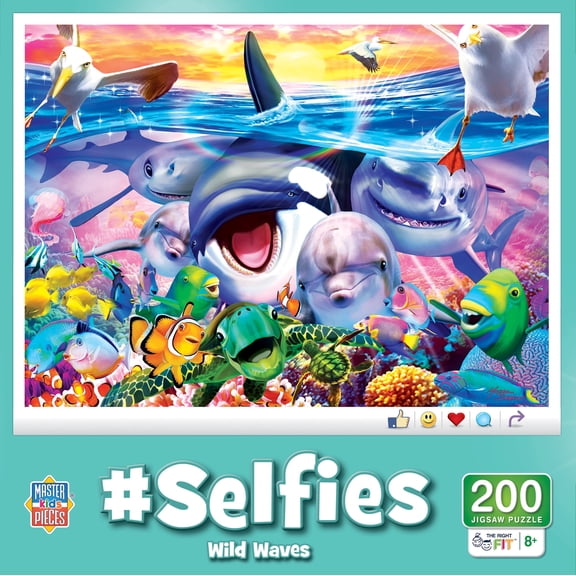 MasterPieces 200 Piece Jigsaw Puzzle for Kids - Wild Waves - 14"x19"