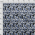 thumbnail image 3 of oneOone Polyester Spandex Medium Blue Fabric Animal Skin Sewing Material Print Fabric By The Yard 56 Inch Wide-IE, 3 of 4
