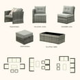 thumbnail image 3 of Royalcarft 7 Pieces Outdoor Patio Furniture Sets Wicker Sectional Sofa All-Weather PE Rattan Conversation Sets,Grey, 3 of 6