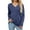 Navy, variant on MIXUE Boho Tops For Women Autumn Winter Solid Color V Neck Long Sleeve Soft Casual Basic Pullover Shirts For Women Tee Shirts Daily-Wear,Blue,S