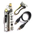 thumbnail image 2 of VER010-X PCIE Riser 1X a 16X Extender USB 3.0 Cable para Minería (Negro) Ndcxsfigh Nuevos Originales, 2 of 9