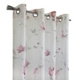 thumbnail image 3 of Synergy Floral Printed Faux Linen Curtain Panel 52" x 84" in Rose, 3 of 6