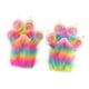 thumbnail image 3 of Guantes de peluche con forma de patas de animales para disfraces y celebraciones. Multicolor B, 3 of 9