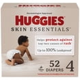 thumbnail image 1 of Huggies Skin Essentials Baby Diapers, Sizes: N-6, 76-36 Count, 1 of 9