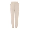thumbnail image 5 of Fgnfyis Womens Sweatpants Bottom Joggers Pants Workout High Waisted Yoga Pants with Pockets Casual Trousers Without Drawstring_Beige L, 5 of 8