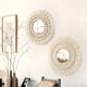 thumbnail image 3 of Espejo de pared bohemio tejido a mano con bordes texturizados: decoración redonda para sala de estar y dormitorio, 3 of 7