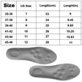thumbnail image 3 of Liwarace 4D Insole Orthopedic Insoles Shoe Pads Sport Insole Breathable Soft Feet Care (Gray, 35-36), 3 of 11